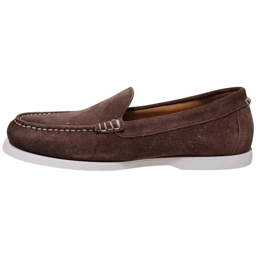 Polo Ralph Lauren Men Merton Venetian Slip On Loafer Size US 9D Dark Brown Suede